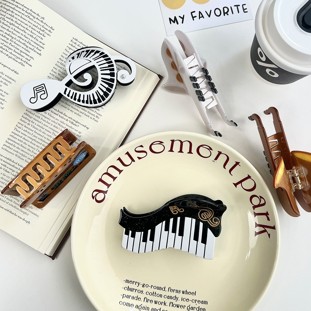 Musical Instrument Video - Fermaglio per Capelli in Acetato di