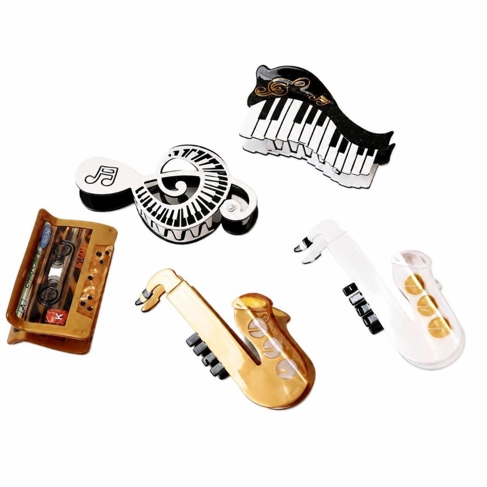 Musical Instrument Video - Nuova Molletta per Capelli in Acetato