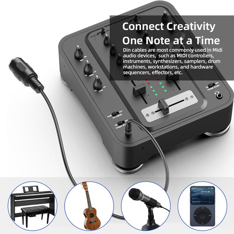 Musical Instrument Video - Cavo Convertitore MIDI Din 5 a