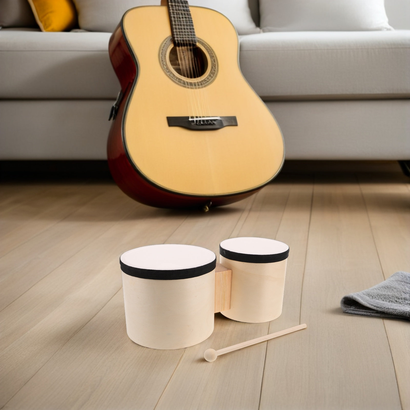 1 set di bongò in legno, strum - Musical Instrument Percussion recensione e prezzo